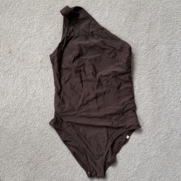 Summersalt One-Shoulder Brown Swimsuit - Picture 2 of 4